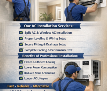 Best AC service with professional technicians at work